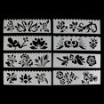 thumbnail image 1 of Juego de 8 plantillas de plástico para dibujar para niños, reglas, plantillas para pintar y hacer manualidades, tamaño S, 3, 1 of 5