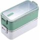 thumbnail image 1 of Lunchbox 1100ml Double Layer Stainless Steel Lunch Box Microwave Lunch Box Student Storage Contene Green, 1 of 5