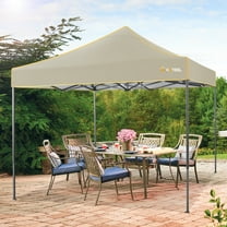 SANOPY 10' x 10' Heavy Duty Pop-up Canopy Tent, Khaki