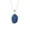 Azurite, variant on Natural Ruby Rough Shape Pendant Necklace in Sterling Silver for Women with 18" Adj. Chain, July Birthstone Jewelry for Her Birthday, Wedding Anniversary, Christmas, Mothers Day