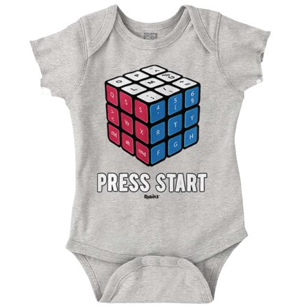 

Press Start Computer Romper Boys or Girls Infant Baby Brisco Brands 6M