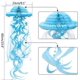 thumbnail image 2 of ZHAOCHENG piezas de decoraciones para fiesta de cumpleaños de sirena, papel de panal de abeja, medusa de papel, farol, bola de panal de abeja de seda, decoración colgante, 2 of 5