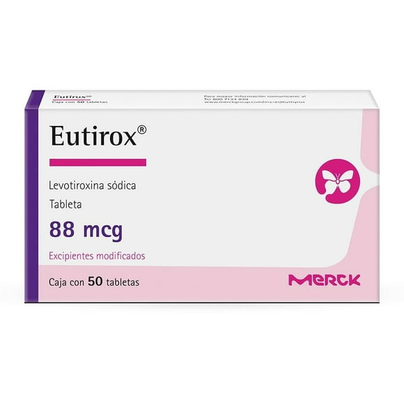 Eutirox Levotiroxina 88 mcg 50 tabletas