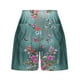 thumbnail image 4 of Mujeres Pantalones Cortos con Bolsillos Impresos Detalle Vendaje, Casual Y Suelto Ajuste Pantalones Cortos de las Mujeres para el Verano, 4 of 5