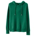 thumbnail image 4 of RMGVDSD Women's Soft Hooded Pullover Sweater Fashion Knitted Long Sleeve Sweaters For Women Solid Color Ladies Casual Knit Sweater /Green, 4 of 6