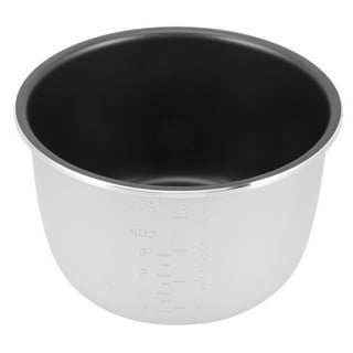  Inner Pot Rice Cooker 304 Stainless Steel Inner Pot Replacement,  3L Alloy Non- Stick Rice Cooker Replacement, Rice Cooker Parts for Home  Kitchen Rice Accessories, Silver Color（3L) : Home & Kitchen