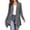 Gray, variant on Womens Casual Open Front Cardigan Long Sleeve Irregular Hem Lightweight Loose Drape Tops for Fall Daily Outfits