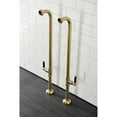 thumbnail image 2 of Kingston Brass AE810S7DKL Concord Freestanding Tub Supply Line, Brushed Brass, 2 of 5