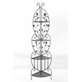 thumbnail image 1 of Heather Ann W190795-BC Daisy 4 Shelf Corner Bakers Rack, Blackened Copper, 1 of 1