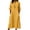 Yellow1, variant on Ohufall Dress for Women Cotton Button Half Sleeve Midi Dress with Pocket Fashion Solid Casual Dress