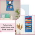 thumbnail image 4 of Mr. Pen- Hanging Wall File Organizer, 6 Pocket, Blue, 3 Overdoor Hangers Included, Over The Door File Organizer, Hanging Folder Organizer, 4 of 7