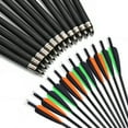 thumbnail image 4 of Carbon Crossbow Bolts 20 inch Hunting Archery Arrows with Vanes Moon Nocks and Removable Tips12 Pack, 4 of 6