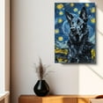 thumbnail image 4 of Dog Canvas Art Decor Creative Dog Picture for Wall Decor Van Gogh Starry Night Belgian Sheepdog Dog Poster Painting Prints for Living Room Pet Club, 4 of 6