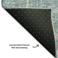 thumbnail image 5 of Addison Rugs Mayfield Premium Machine Washable Transitional Modern Teal Rectangle Rug, 10' x 14', 5 of 7