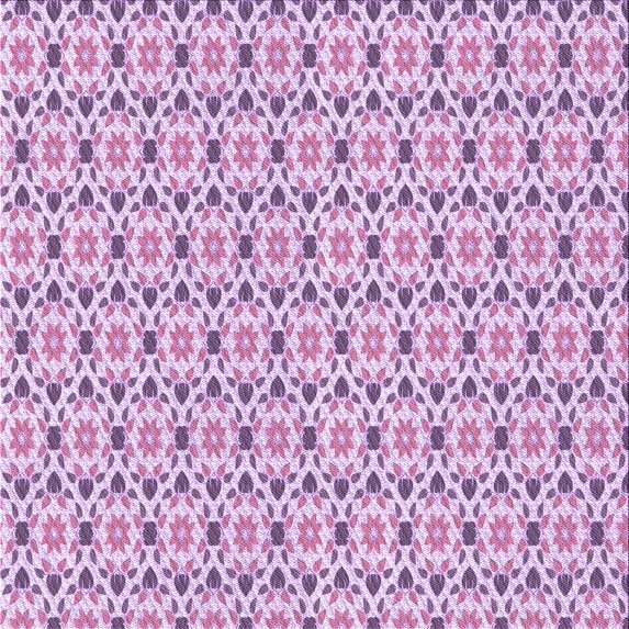 Ahgly Company Machine Washable Indoor Square Transitional Orchid Purple Area Rugs, 7' Square