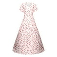 thumbnail image 3 of WILLBEST Vestido Largo Informal De Moda Para Mujer, Vestido Holgado Con Cuello En V Y Estampado Floral, Estilo Informal De Verano, Elegante Vestido De Playa Para Fiesta Y Uso Diario., 3 of 3