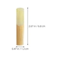 thumbnail image 2 of GAXIRE 10Pcs Replacement Alto Saxophone Reeds Khaki Durable Sax Reeds for Musical Instruments, 2 of 7