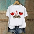 thumbnail image 4 of larppty Valentines Day Cute Love Heart Gnome Leopard Women Girls T-Shirt Fashion Clothes (White, XXL), 4 of 6
