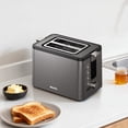 thumbnail image 6 of Mecity 2-Slice Toaster with Extra Wide Slots, Bagel Function, 6 Browning Settings, Metallic Grey, 6 of 11