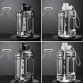 thumbnail image 4 of Cawbing Sports Water Bottle with Handle Durable Gallon Water Bottles Large Plastic Water Bottles BPA-Free Leakproof Water Jugs Reusable Water Container for Fitness Work Outdoor Hiking, 4 of 4