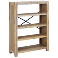 thumbnail image 1 of Librería VidaXL de 4 niveles, madera maciza de acacia rústica, 80 x 30 x 110 cm, 1 of 8