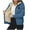 Blue, variant on Hoodie for Women, Trendy Christmas Printed Fleece Sweatshirt Winter Clothing Essentials Hoodie Casual Outerwear Zip Up Winter Coats