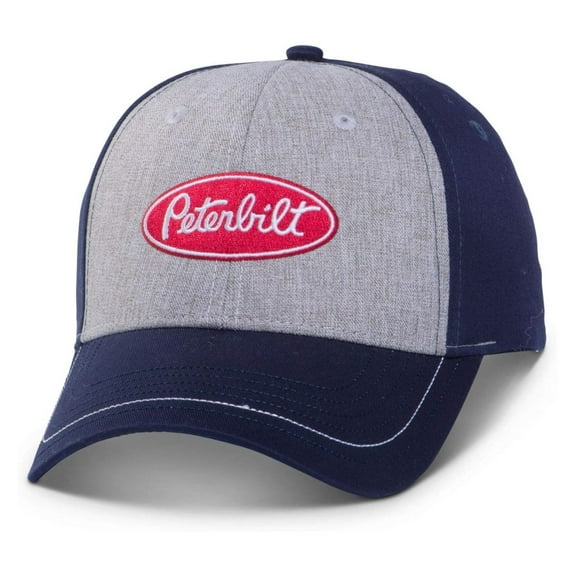 Peterbilt Motors - Navy Blue/Grey Printed Flag Under Bill Hat