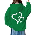 thumbnail image 6 of GiLiling Cute Hoodies for Teen Girls and Boys Trendy Preppy Hooded Sweatshirts Oversized Long Sleeve Shirts Clothes ﻿ (Green, 5-6 Years), 6 of 8