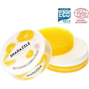 Shadazzle Natural Super Cleaning Paste and Polish with Scrub Sponge – Eco friendly Multi-purpose Cleaner (Lemon)