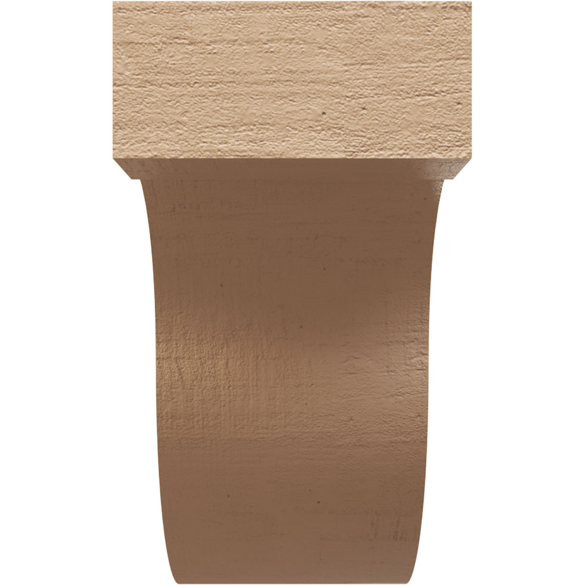 12"W x 36"D x 24"H Classic Del Monte Rough Cedar Woodgrain TimberThane Corbel, Primed Tan