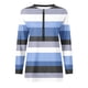 thumbnail image 4 of ICHUANYI Liquidación Tops para Mujer Otoño Manga Larga Jersey Suelto Camisa Elegante Casual Señoras Rayas Cuello Redondo Sudaderas ICHUANYI WER202308247314, 4 of 5