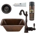 thumbnail image 1 of Premier Copper BSP4-BRECDB3-D Dual Mount Copper 17 in. Rectangle Bar Prep Sink in Oil Rubbed Bronze, 1 of 4