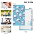 thumbnail image 2 of Skulls on Blue Cotton Face Towels Soft Hand Towel Absorbent Bathroom Towel for Kitchen Hotel Decoration, 2 of 7