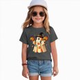 thumbnail image 5 of NOLDARES Children Girls Boys Tops Halloween Themed Cartoon Printed Short Sleeved Crew Neck T Shirt(Grey,3-4 Years), 5 of 7