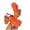 Orange, variant on Tbopshirt Summer Sandals Slides for Women with Arch Support Closed Toe Chunky High Heels Solid Color Trendy