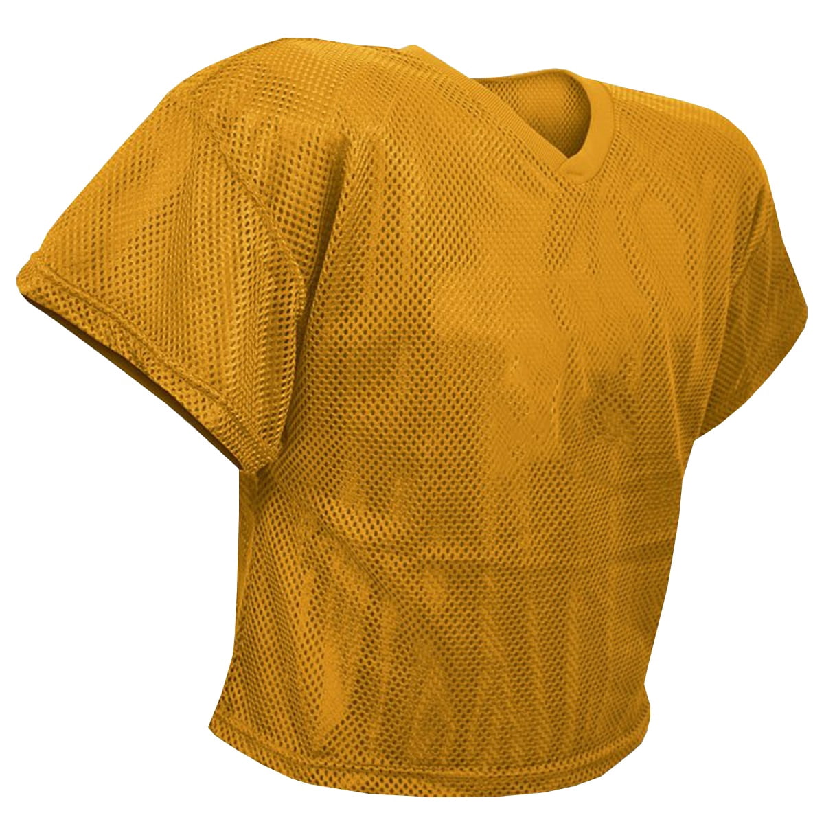 CHAMPRO Gridiron Porthole Mesh Football Practice Jersey, Adult Medium, Gold