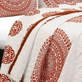 thumbnail image 3 of Lush Decor Shaila Medallion Quilt Tangerine 3Pc Set Full/Queen, 3 of 5