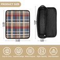 thumbnail image 3 of Hair Tools Storage with Heat Resistant Mat- Red Checkered Pattern Printed Curling Iron Travel Bag/Flat Iron Case for Women, 3 of 8