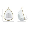thumbnail image 3 of Modholic Scoop Hanging Chair With Stand, Gold, 3 of 5