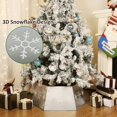 thumbnail image 4 of Anillo Blissun Metal para árbol de Navidad con estampado de copos de nieve, 4 of 7