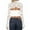 A-White613, variant on Women's Lace Cutout Crop Top Neck Long Sleeve Sheer Floral Lace Ruched Blouse Sexy Gothic Party Going Out Shirt