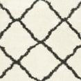 thumbnail image 5 of SAFAVIEH Belize Joisse Geometric Plush Shag Area Rug, Ivory/Charcoal, 8'6" x 12', 5 of 6