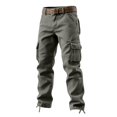 thumbnail image 4 of COSFO Cargo Pants for Men Green Work with Multi Pockets Athletic Straight Leg Pants Hiking Outdoor Relaxed Fit Trousers Mens Pants, 4 of 4