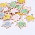 thumbnail image 4 of 24pcs 4 Colors Maple Leaf Charms Alloy Autumn Fall Leaves Pendants Harvest Tree Leaves Charms Jewelry Making Accessories for DIY Earring Bracelet Necklace Craft Supplies, 4 of 7