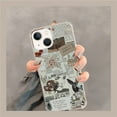 thumbnail image 3 of Newspaper Collage Case Compatible with iPhone 14,Unique Art Design TPU Bumper Cover Case, 3 of 6