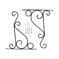thumbnail image 2 of Outdoor Hanging Bracket,Outdoor Hanging Brackets Durable Hanging Plants Bracket Wall Hook Streamlined Design, 2 of 8