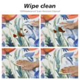 thumbnail image 4 of ARISTURING  Wildflowers Tablecloth Round Free Watercolor Flowers Poppy Cornflower and Chamomile Tablecloth Suitable for Kitchen Decorantion/Indoor and Outdoor Dining Table/Party/Picnic White, 4 of 7