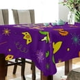 thumbnail image 3 of 60"x120" Mardi Gras Tablecloth, Waterproof Washable Polyester Square Table Cover, Durable Tablecloth for Kitchen Dining Table Party Decor, 3 of 7