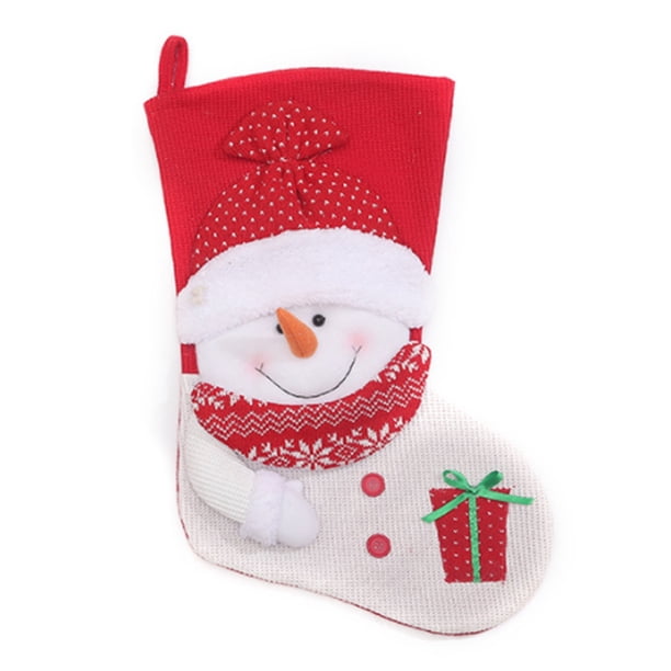 Toystoory Calcetín de Navidad Chimenea Festival de Navidad Colgante Colgante Decoración de Año Nuevo al aire libre Bolsa de regalo Dulce Kits de decoración para fiestas Muñeco de nieve