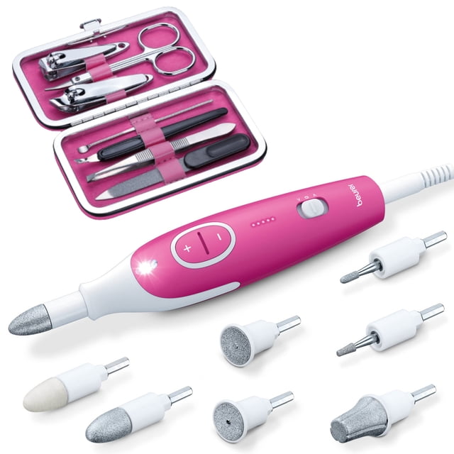 Set de taladros para manicura y pedicura Beurer MP44, color rosa